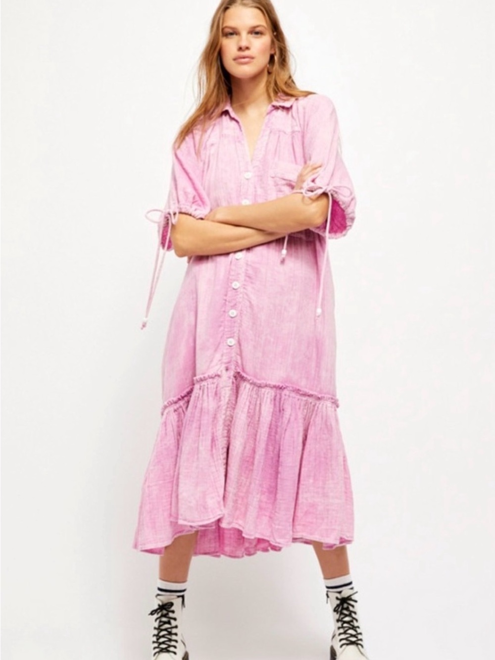 Free People Maya Shirt Dress